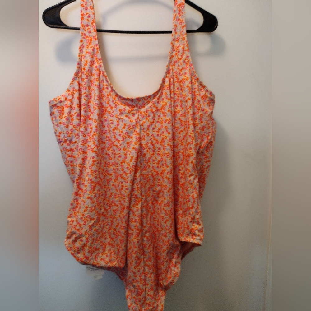 Floral Orange Women's Swimsuit